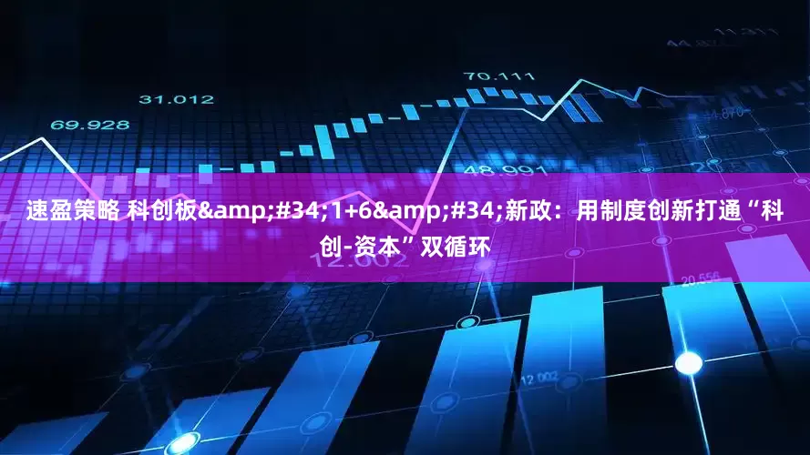 速盈策略 科创板&#34;1+6&#34;新政：用制度创新打通“科创-资本”双循环