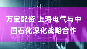 万宝配资 上海电气与中国石化深化战略合作